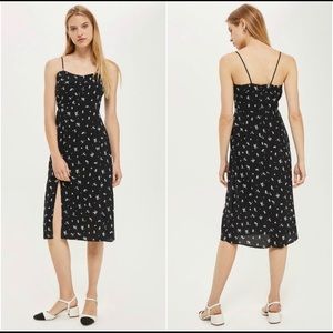 Topshop BNWT floral dress w/ slit Size 6